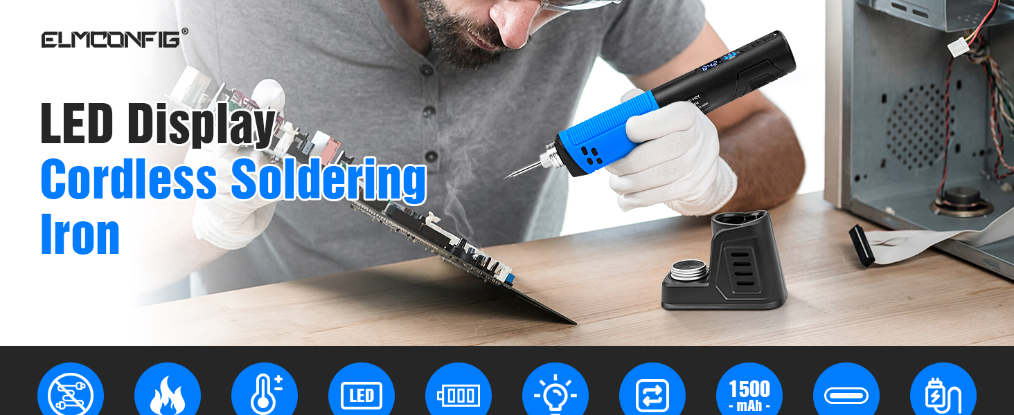 cordless soldering iron