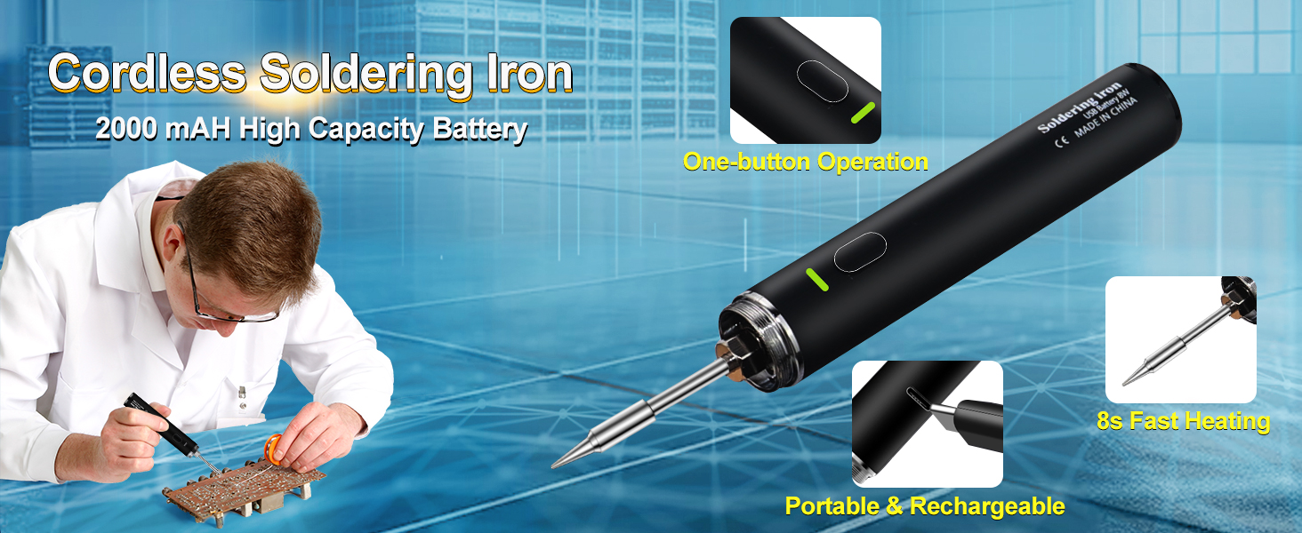 cordless soldering iron