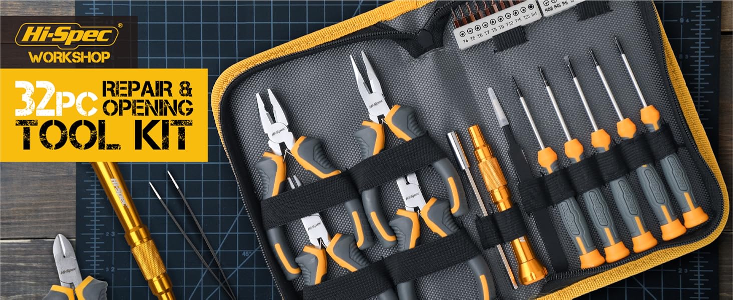 32pc Electronics Repair & Opening Tool Kit Set